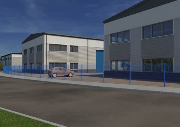 Artists' impression of two new units, Hermes and Theseus, which could be built at Daedalus, in Gosport. 

Credit: Tidebank Ltd