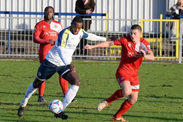 Hawks striker Shamir Mullings Picture: Paul Jacobs