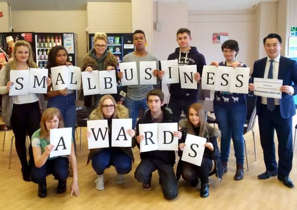 The Small Business Awards were launched at St Downs College, with Havant MP Alan Mak, far right