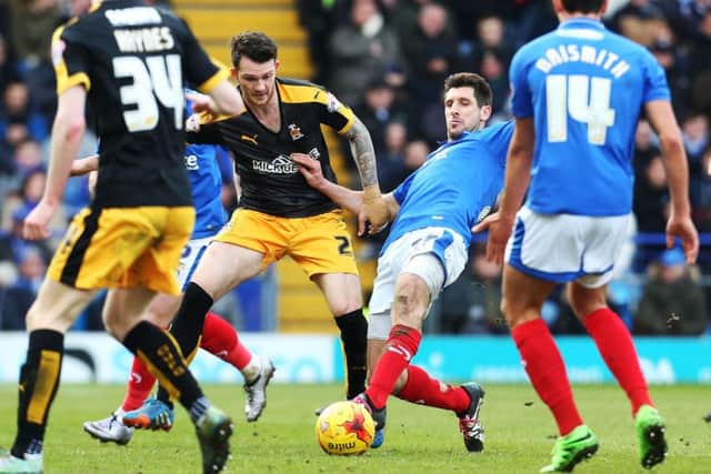 Danny Hollands in action against Cambridge United on Saturday Picture: Joe Pepler