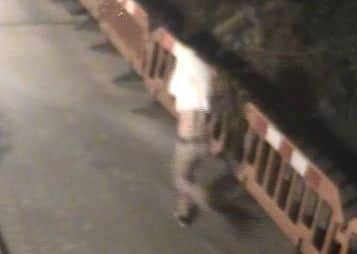 CCTV capturing Shane Hayward in Bartons Cross, Horndean