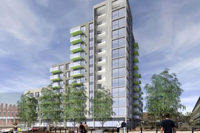 The plans for Market Parade in Havant