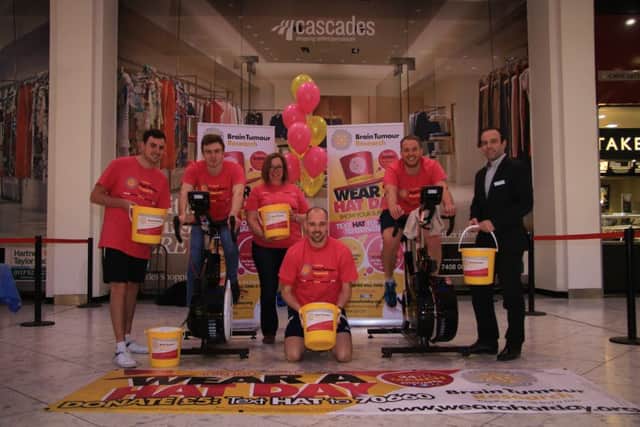 The cyclists Jon Jennings, Max Graham, Sue Tier and Marc Tucker at Cascades