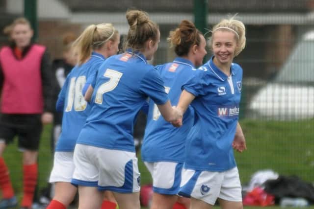 Tash Stephens, right, and Sarah Kempson have been in top form for Pompey Ladies