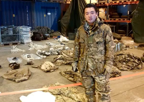 Alan Mak with the Royal Marines in Norway on military exercise