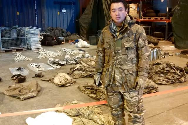 Alan Mak with the Royal Marines in Norway on military exercise