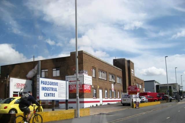 The recently-demolished Canda factory at Paulsgrove