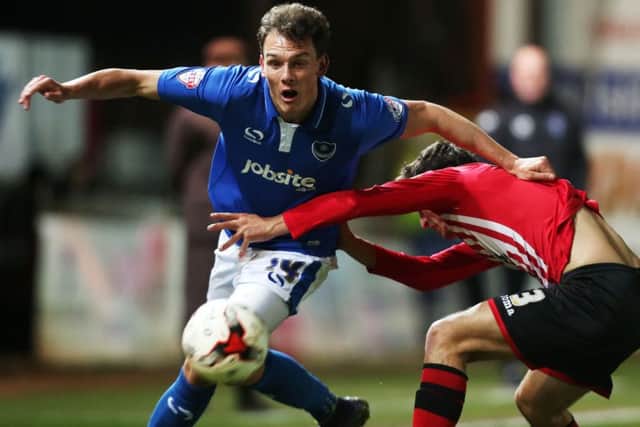 Kal Naismith in action against Exeter City. Picture: Joe Pepler