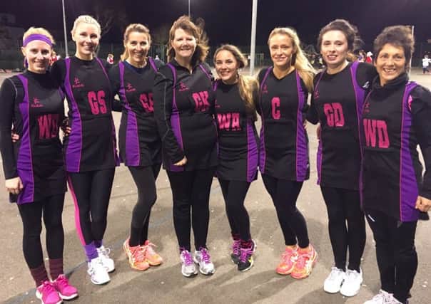 Heaven Sent. From left, Naomi Uzzell, Gemma Parsons, Kath Unitt, Jane Barr, Charmaine Davey, Carly Reid, Tracy Poling, Tracey Timmons