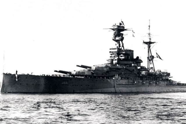 HMS Royal Oak, from Portsmouth, was sunk during the Second World War by a German submarine, PHOTO: MoD/PA Wire