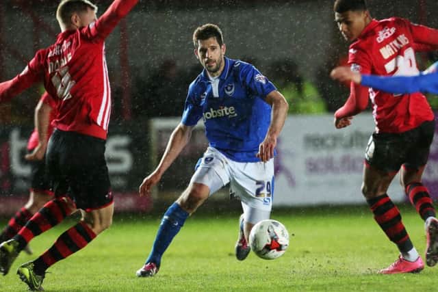 Pompey midfielder Danny Hollands Picture: Joe Pepler