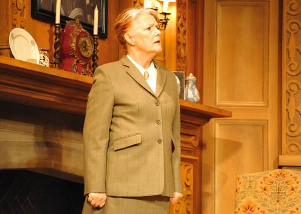 Louise Jameson as Mrs Boyle in The Mousetrap