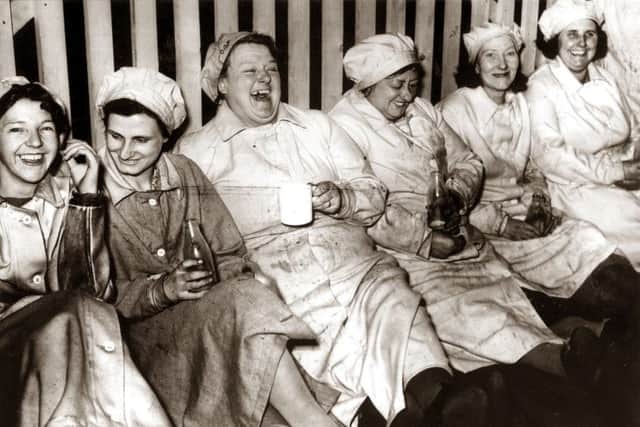 Munitions workers united by war work at Priddy's Hard, Gosport