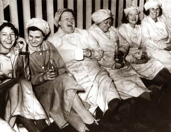 Munitions workers united by war work at Priddy's Hard, Gosport