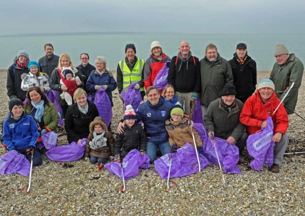 Volunteers from Lee-on-the-Solent at the beach