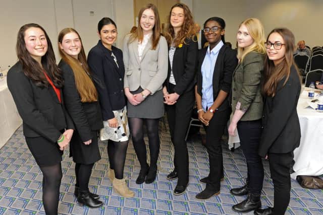 Pupils from Portsmouth High School for Girls Picture: Malcolm Wells (160305-9721)