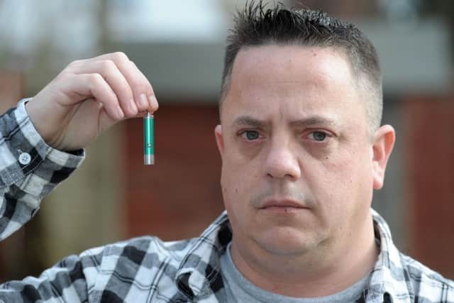 Stephen Windsor who had problems getting a refund for a torch at Lidl on Forton Road, Gosport
Picture: Paul Jacobs (160213-5)