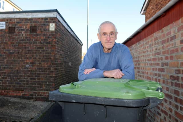 Sydney Giles from Stockbridge Close in Havant, along with his neighbours are fed up of their bins not being collected on a weekly basis