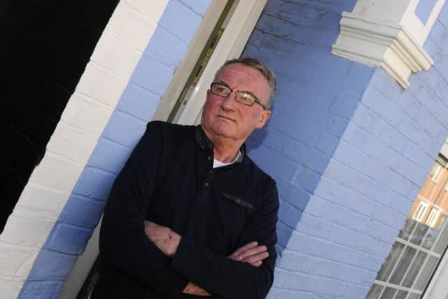 Chris Purcell at home in Fratton, Portsmouth
