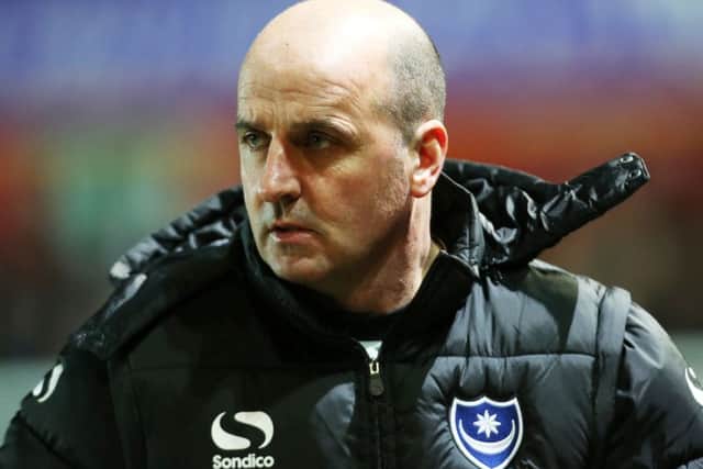 Pompey boss Paul Cook