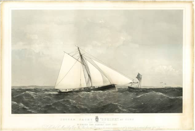 Sphinx winning the Albert Cup in 1866