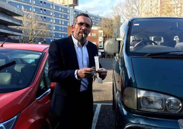 Perry Grant was fined for using his late wife's  blue badge