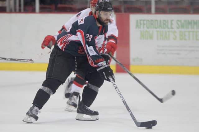 Richard Facey in action against the Redskins