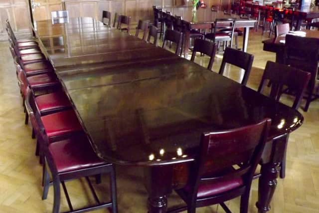 The admirals table from HMS Nelson.