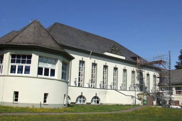 Part of the garrison at Bergen that housed  German officers and was used by the British in peacetime. It was just a mile from Belsen concentration camp.