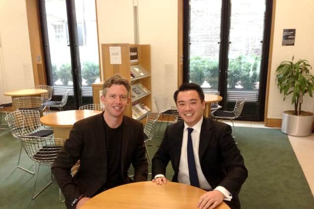 Alan Mak MP with Ellas Kitchen founder Paul Lindley, guest speaker at the Havant Small Business Awards