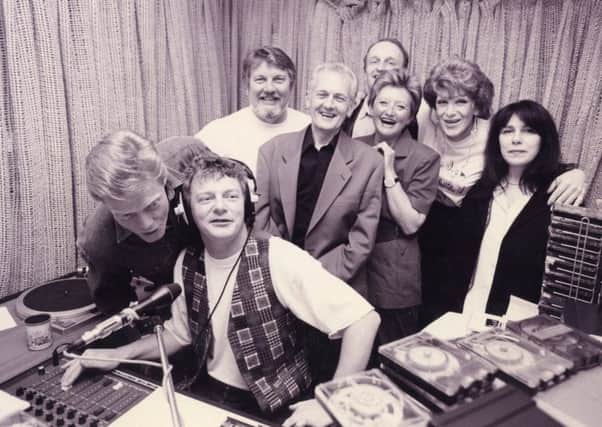 Staff and ex DJs from Radio Victory get together at the launch of Victory FM in 1994.