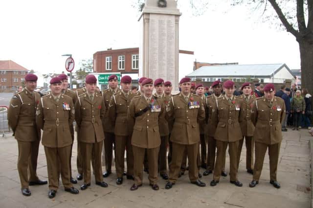 PEDAL POWER These soldiers will cycle the distance equivalent from Lands End to John O Groats