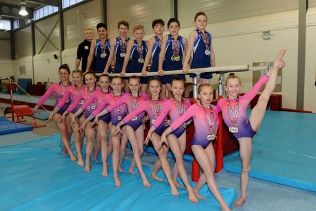 Portsmouth gymnasts picked up a great haul of medals in Florida. Picture: Sarah Standing (160455-4961)