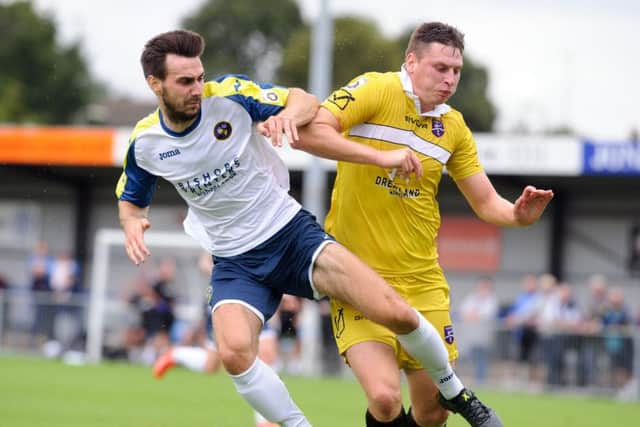Hawks striker Matt Paterson   Picture: Allan Hutchings