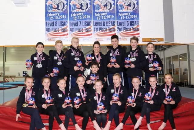 Portsmouth gymnasts had a great time in the USA. Picture: Sarah Standing (160455-4950)