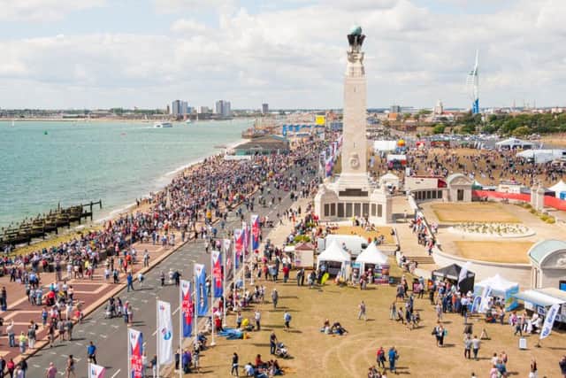 Crowds pack out Southsea Common for last year's America's Cup World Series Picture: Shun Roster