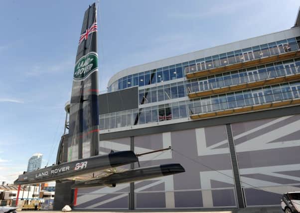 Sir Ben Ainslie's Land Rover BAR headquarters in Old Portsmouth