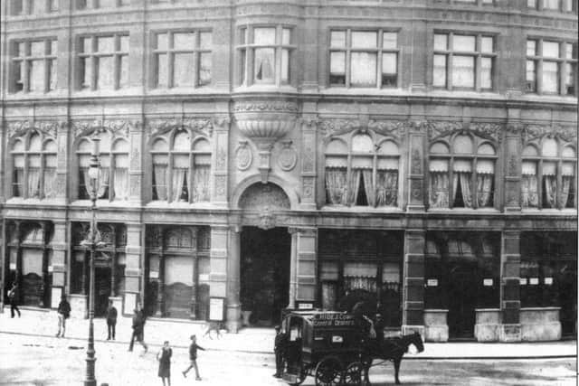 The grand facade of the Central Hotel, Commercial Road, Portsmouth