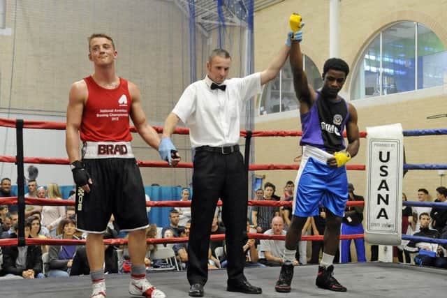Jonathan Francois, right, is chasing his Olympic dream