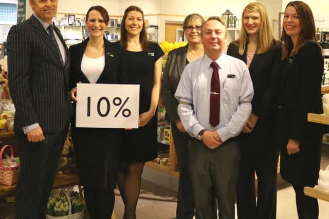 John Lewis Bonus Announcement via eb Knight and Lee branch manager John Smith with happy members of staff From: Tracy Gee
