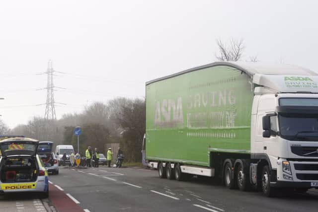 The A32 in Gosport after this morning's crashPicture: Jason Kay