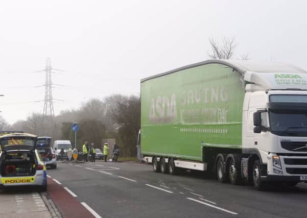 The A32 in Gosport after this morning's crash

Picture: Jason Kay