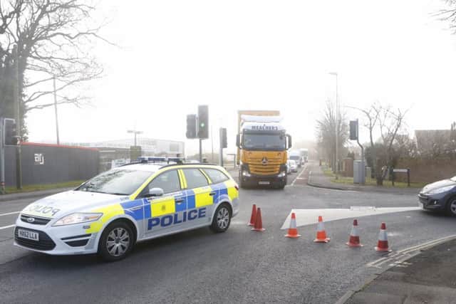 The A32 in Gosport has been closed after an accidentPicture: Jason Kay