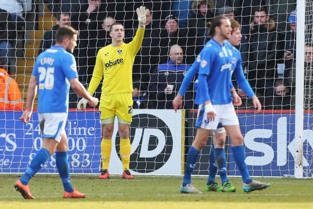 Pompey's on-loan Liverpool keeper Ryan Fulton Picture: Joe Pepler