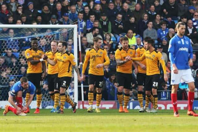 Newport were too good for Pompey. Picture: Joe Pepler