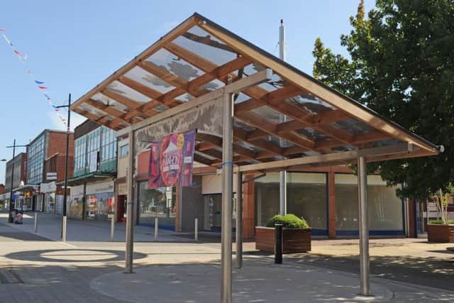 The bandstand in Waterlooville, close to the proposed site for the betting shop