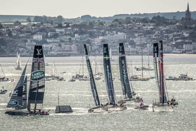 Hovertravel becomes an official marketingpPartner for the Louis Vuitton Americas Cup Portsmouth Picture: Shaun Roster