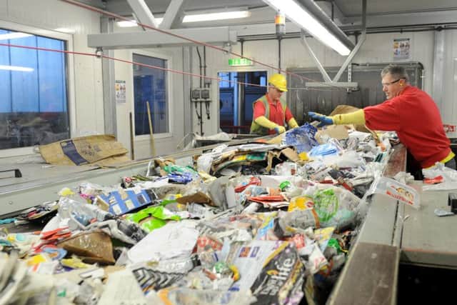 The sorting room at Veolia in Copnor  Picture: Sarah Standing (143062-1958)