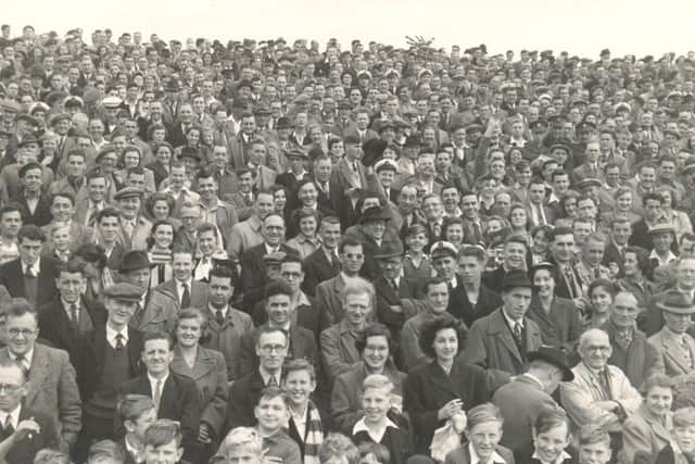 A Fratton Park crowd in the late 1940s