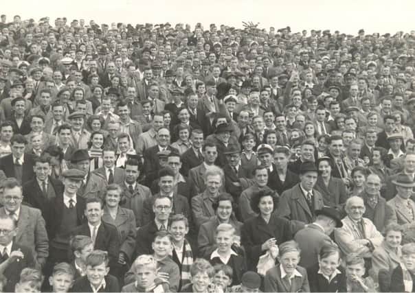 A Fratton Park crowd in the late 1940s